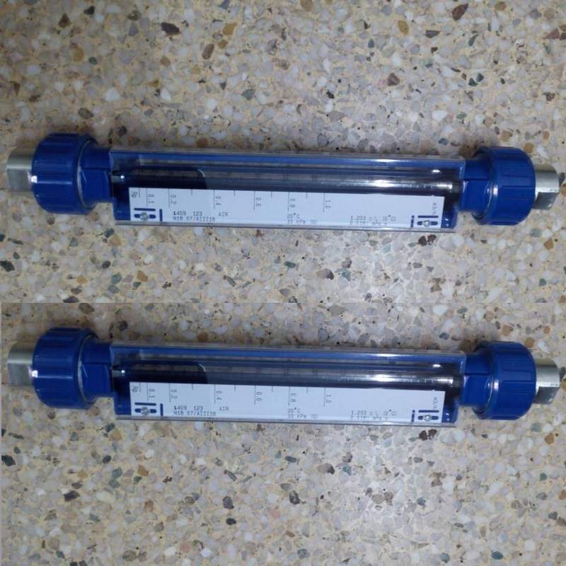 VA20-40F耐腐型玻璃转子流量计 铸铝外壳 G11/2不锈钢螺纹流量计